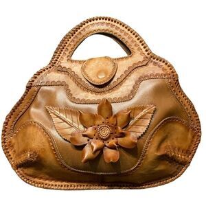Vintage Handcrafted Leather Handbag 